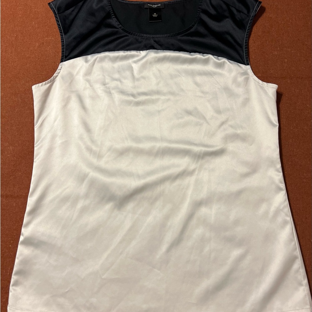 Ann Taylor Colorblock Sleeveless Blouse - Picture 7 of 16